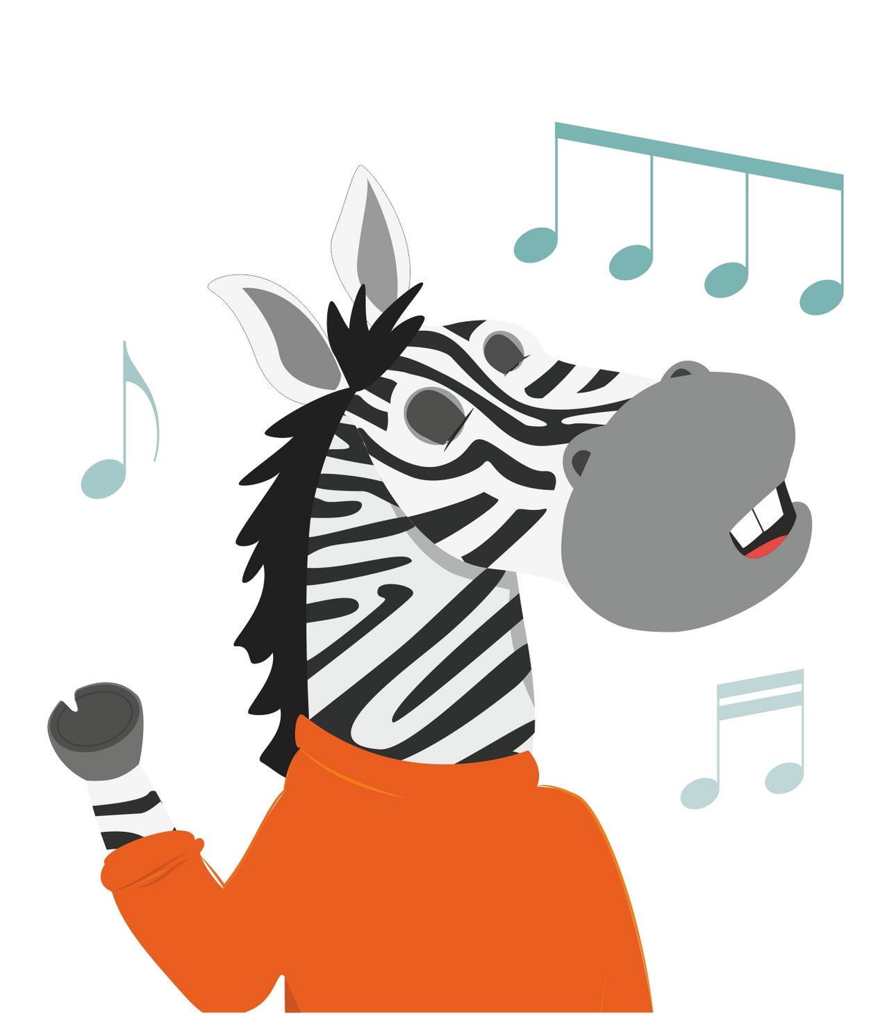 zebra singt