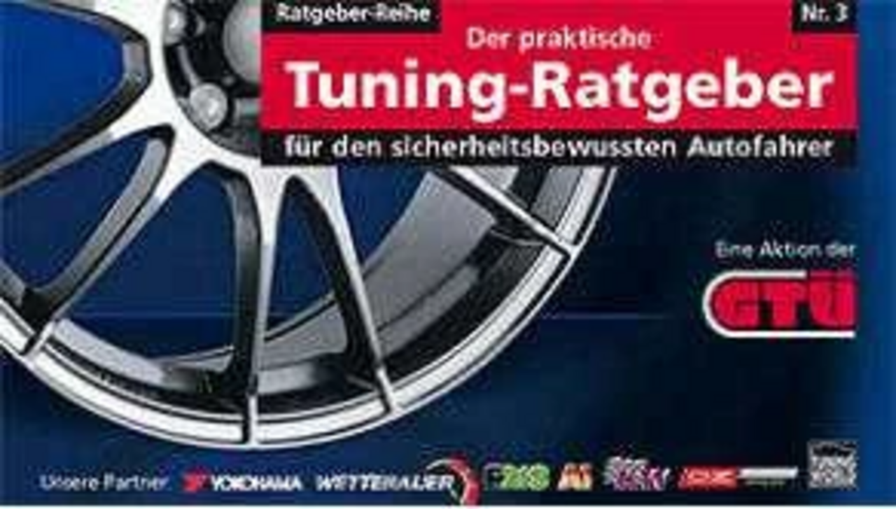 Autofelge mit dem Text Tuning Ratgeber 