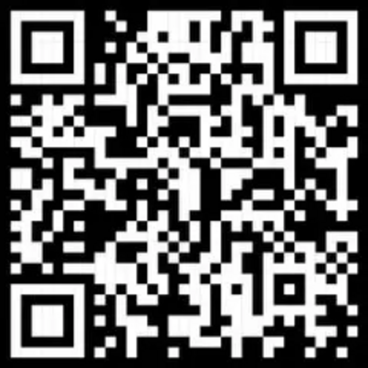 Ein QR-Code vor einem weißen Hintergrund.