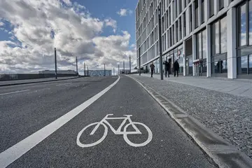 Radweg in der Stadt